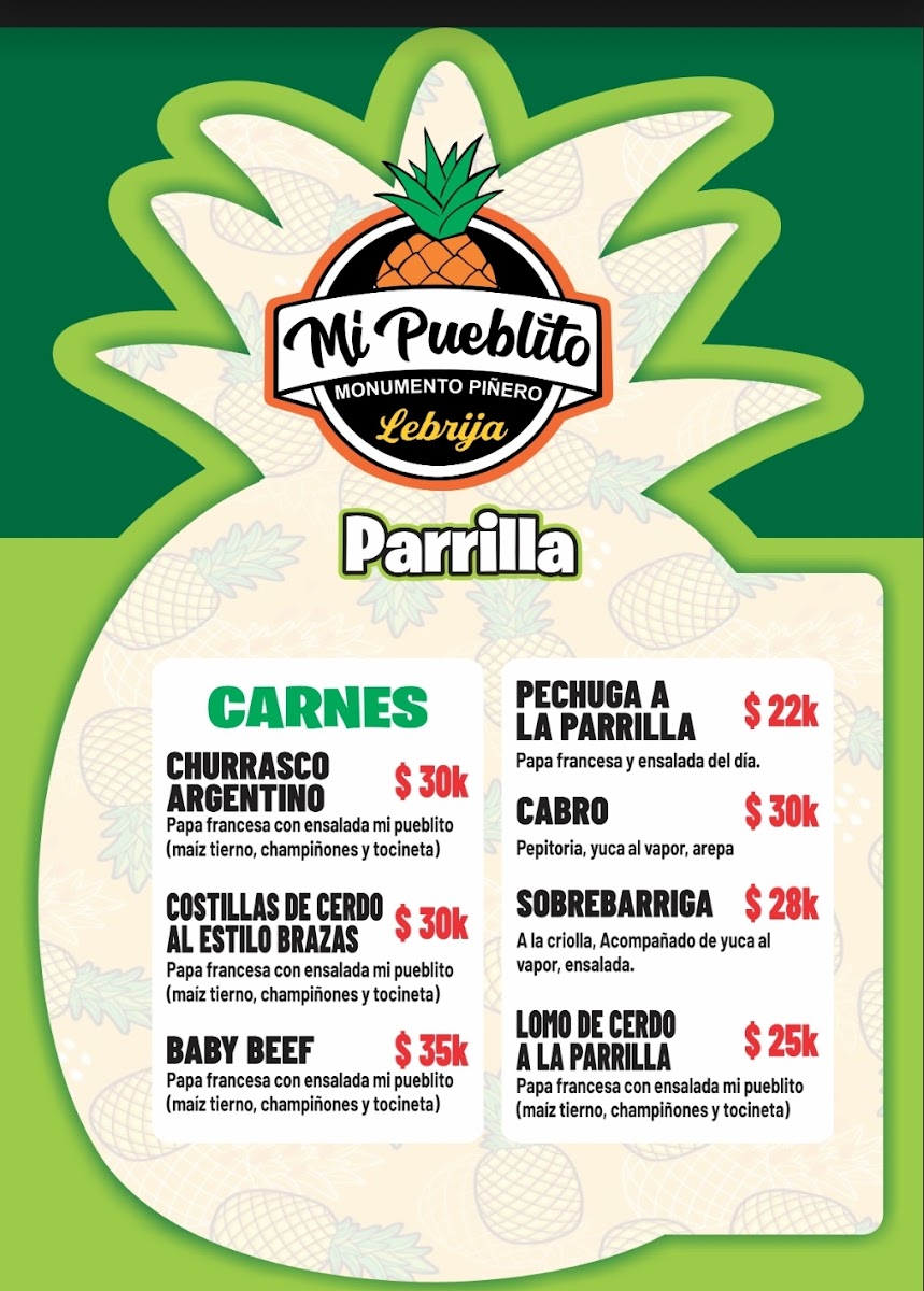 Menu Mi Pueblito Restaurante Campestre-5