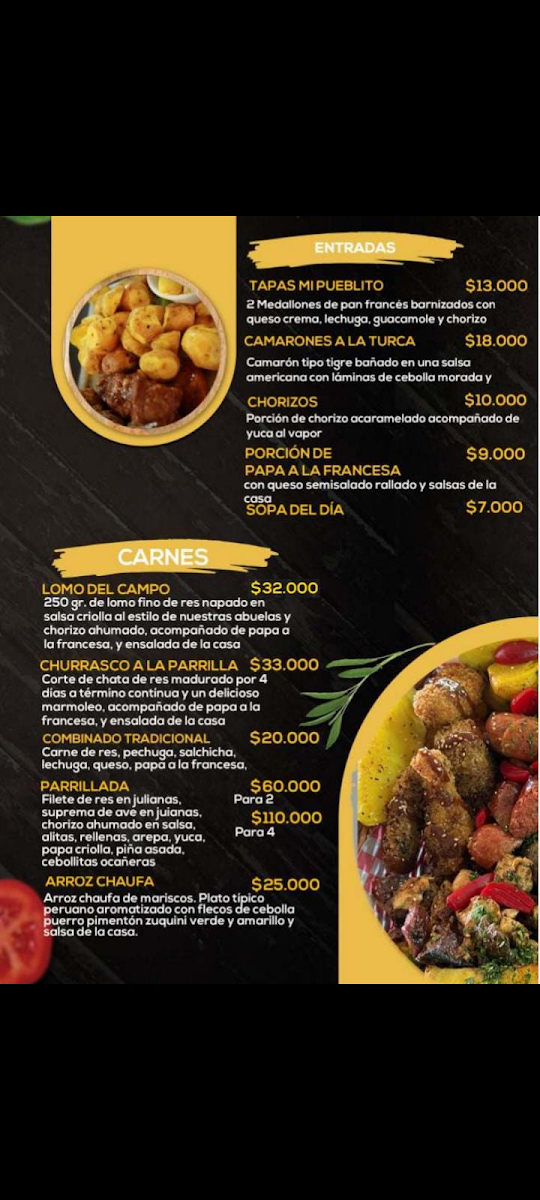 Menu Mi Pueblito Restaurante Campestre-7