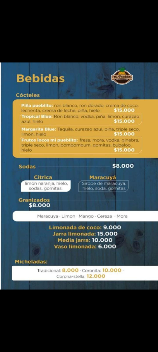 Menu Mi Pueblito Restaurante Campestre-8